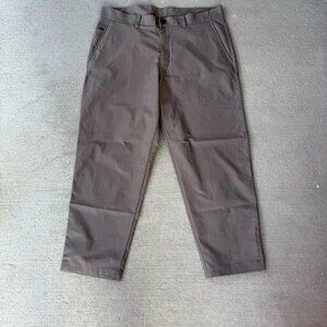Lululemon Commission Pant Slim Fit 36x32 Khaki Stretch ABC Style